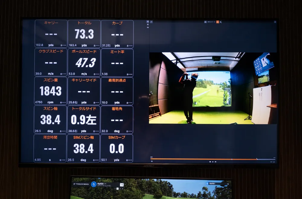 TrackMan 測定画面